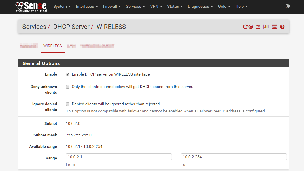 pfsense wireless access point